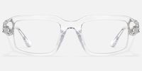 Vorpal - Rectangle Silver Eyeglasses | Vooglam Angle View
