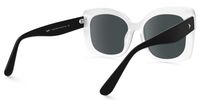 Mabon - Butterfly Black/White Sunglasses | Vooglam Side View