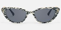 As If - Cat Eye Pattern Sunglasses | Vooglam Angle View