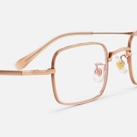 Arc - Square Gold Eyeglasses | Vooglam Design Details