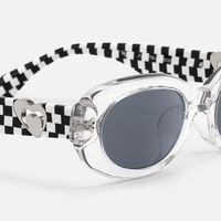 TADA - Oval Crystal Sunglasses | Vooglam Design Details