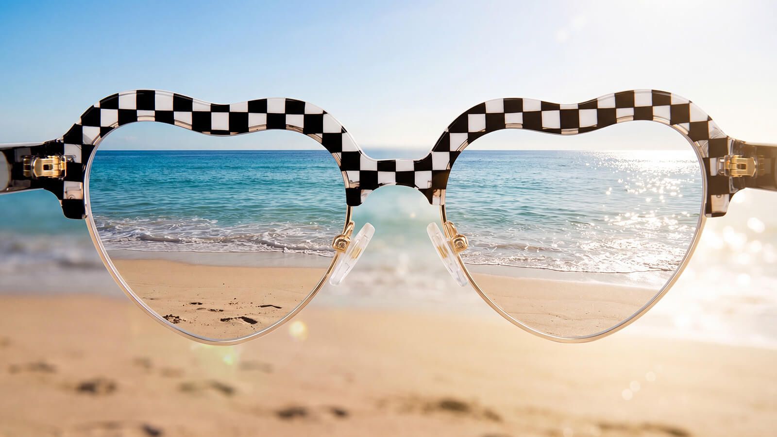 with polarized sunglasses you can see the scene