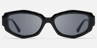 Spire - Geometric Black Sunglasses | Vooglam Angle View