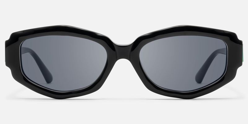 Spire - Geometric Black Sunglasses