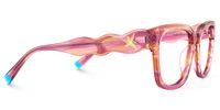 Daphne - Rectangle Orange Eyeglasses | Vooglam 