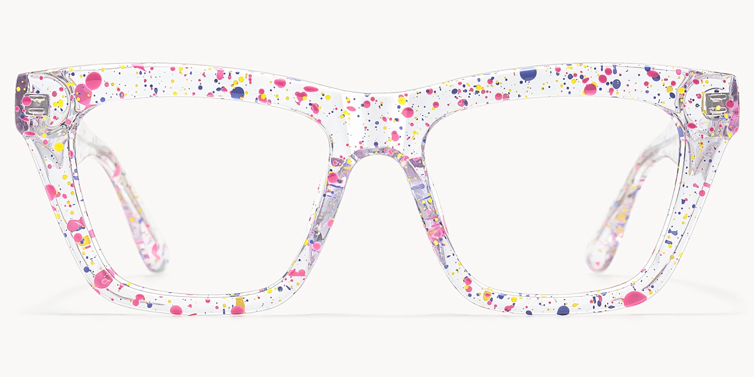 Drip - Rectangle Transparent Eyeglasses
