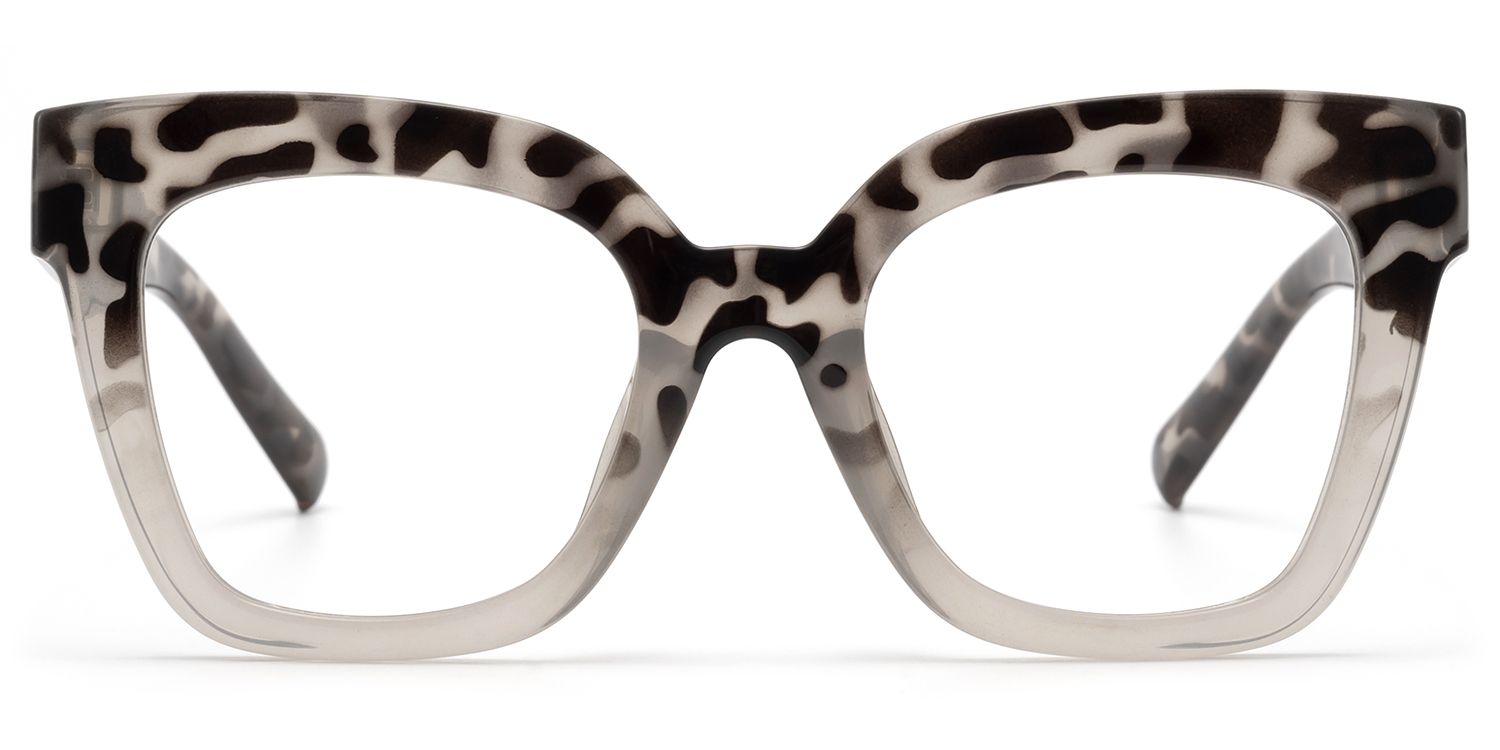 Frame Size of Naila - Stylish Square Tortoise Gray Eyeglasses | Vooglam