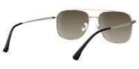 Galileo - Aviator Gold Prescription Sunglasses | Vooglam Side View