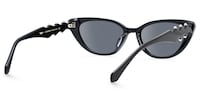 As If - Cat Eye Black Sunglasses - 4