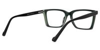 Fabunni - Rectangle Green Eyeglasses Side View