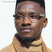 Ubuntu - Rectangle Gold Eyeglasses - 8