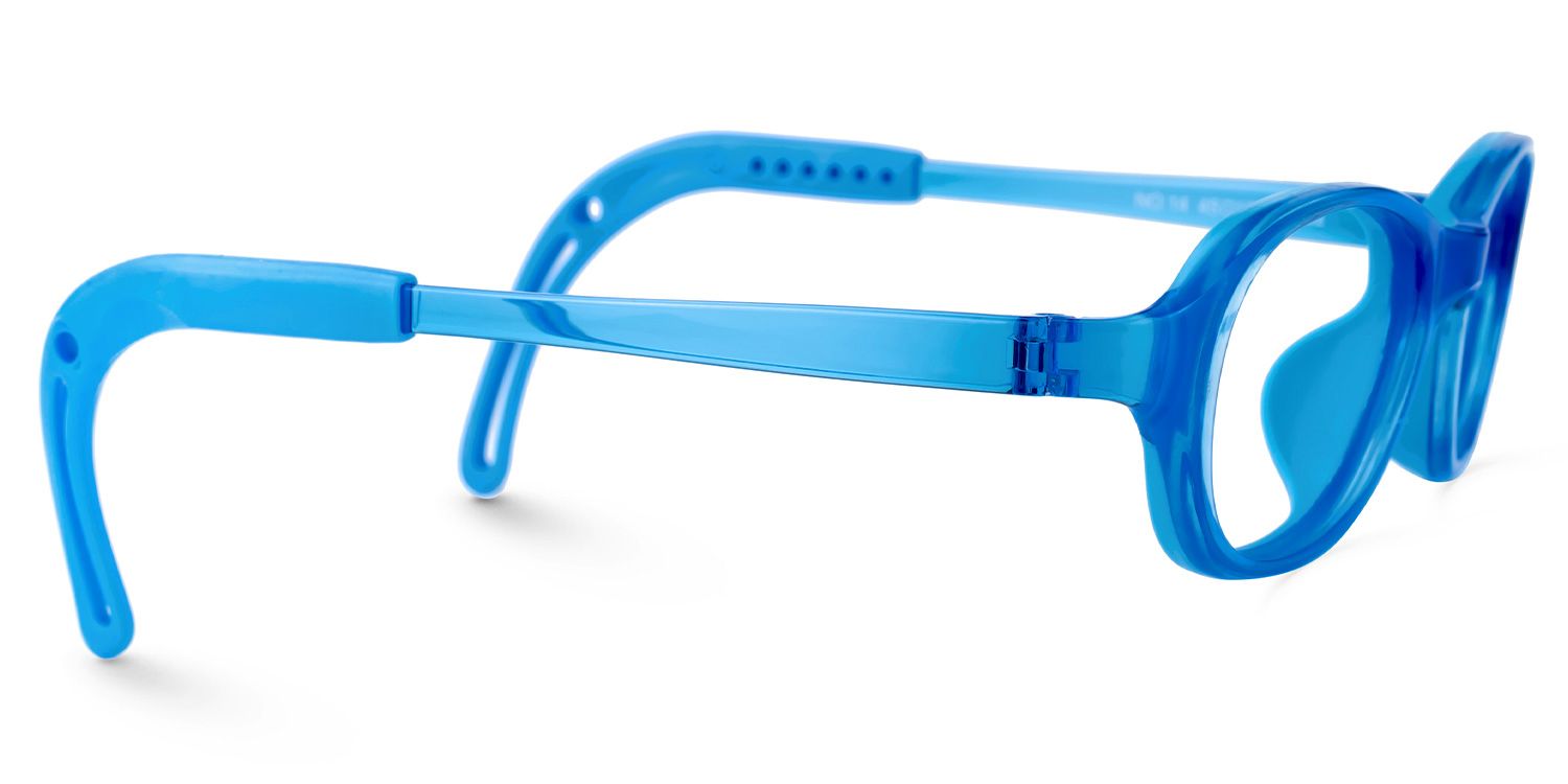 Juniper - Oval Blue Kids Eyeglasses | Vooglam 4