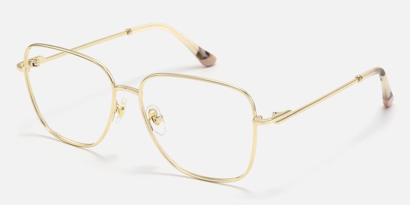 Karma - Square Gold Eyeglasses