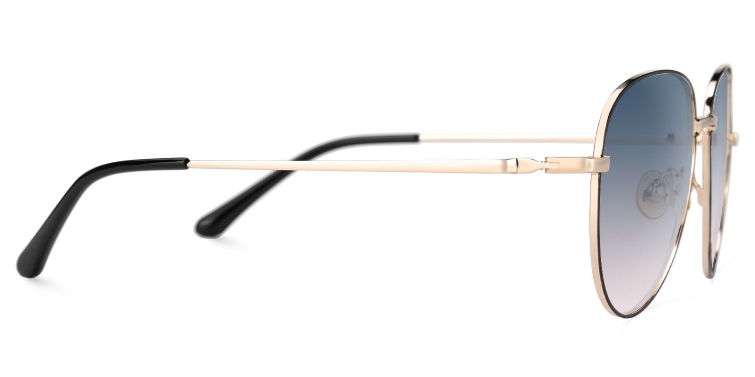 Elsbeth - Aviator Black Sunglasses | Vooglam 4