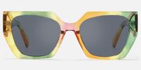 Faridah - Geometric Multicolor Sunglasses | Vooglam Angle View