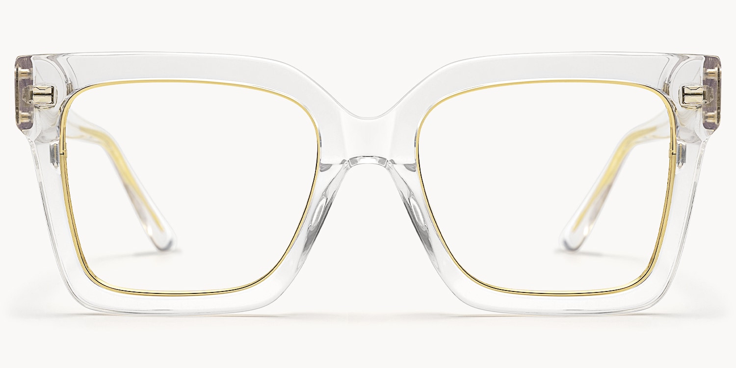 Ibrahim - Square Crystal Eyeglasses - 1