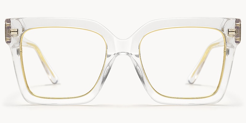 Ibrahim - Square Crystal Eyeglasses