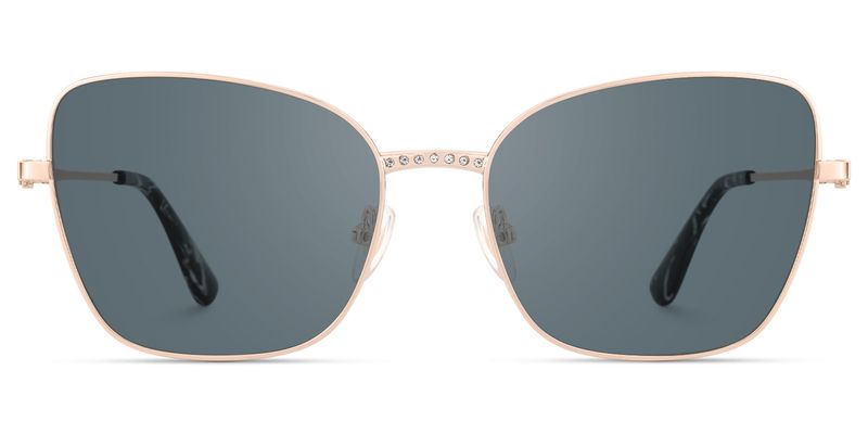 Meadow - Square Rose/Gold Sunglasses