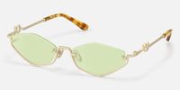 Niseko - Geometric Silver Sunglasses