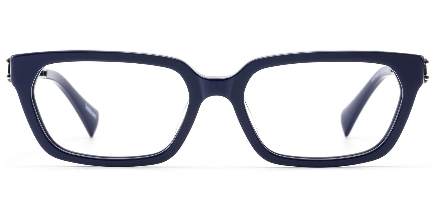 Frame Size of Scarpa - Blue Gunmetal Wire Temple Glasses | Vooglam