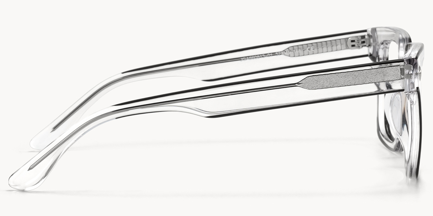 Fractal - Square Transparent Eyeglasses - 4