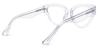 Emilie - Cat Eye Crystal Eyeglasses | Vooglam Side View