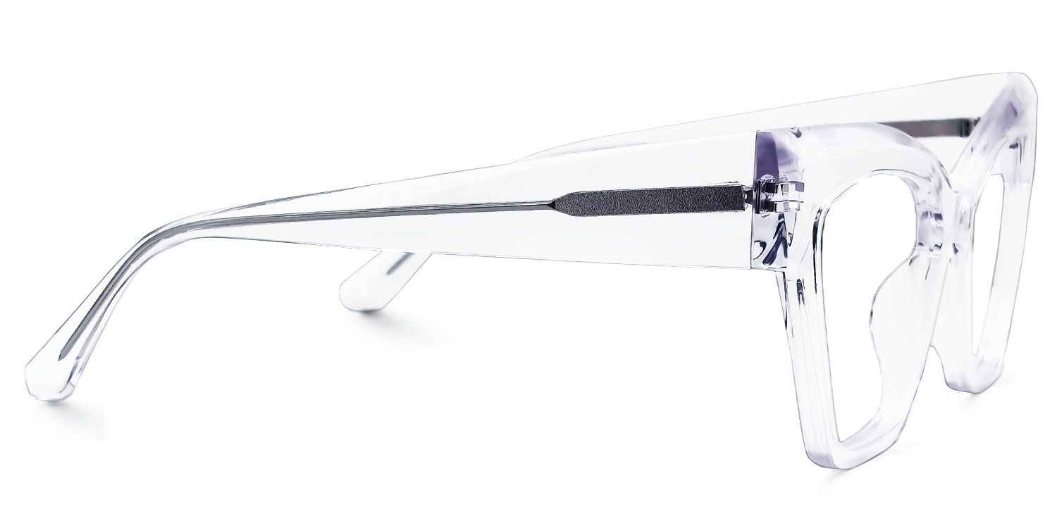 Reginald - Cat Eye Crystal Eyeglasses by Vooglam - Product View 4