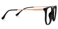 Faunus - Geometric Black Eyeglasses | Vooglam 