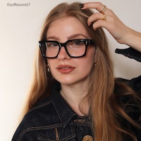 Mahola - Rectangle Black Eyeglasses - 6