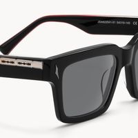 Razor - Rectangle Black Sunglasses - 4