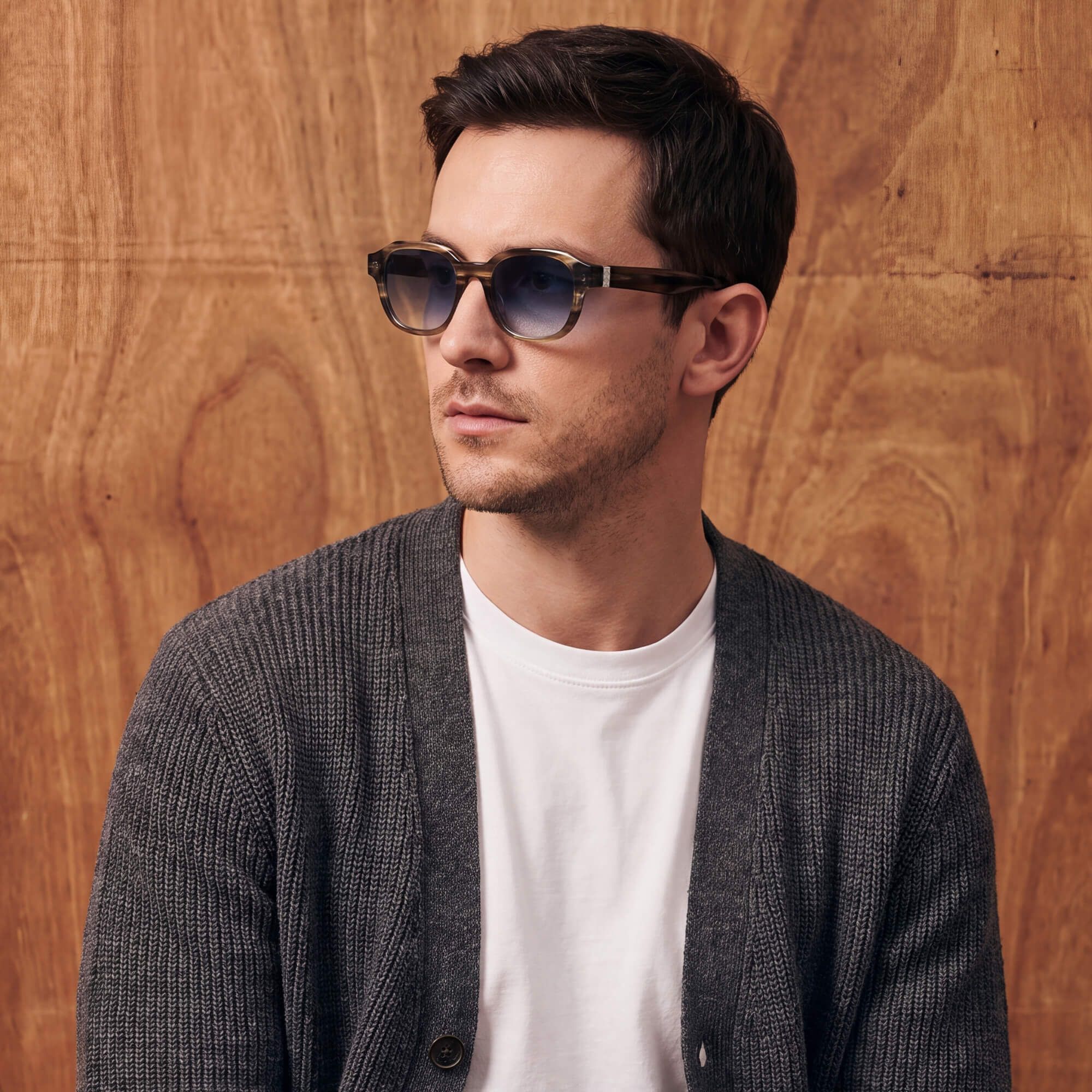 Brand Story: Behind the design of Eerie - Wood Grain Blue Gray Gradient Shades by Vooglam