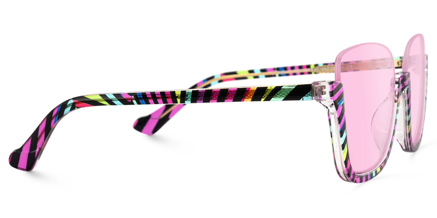 Fariha - Square Multicolor Sunglasses - 4