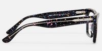 Drip - Rectangle Black Eyeglasses | Vooglam Side View