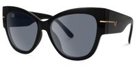 Elektra - Cat Eye Black Sunglasses