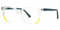 Eliezra - Rectangle Crystal Kids Eyeglasses | Vooglam Front View