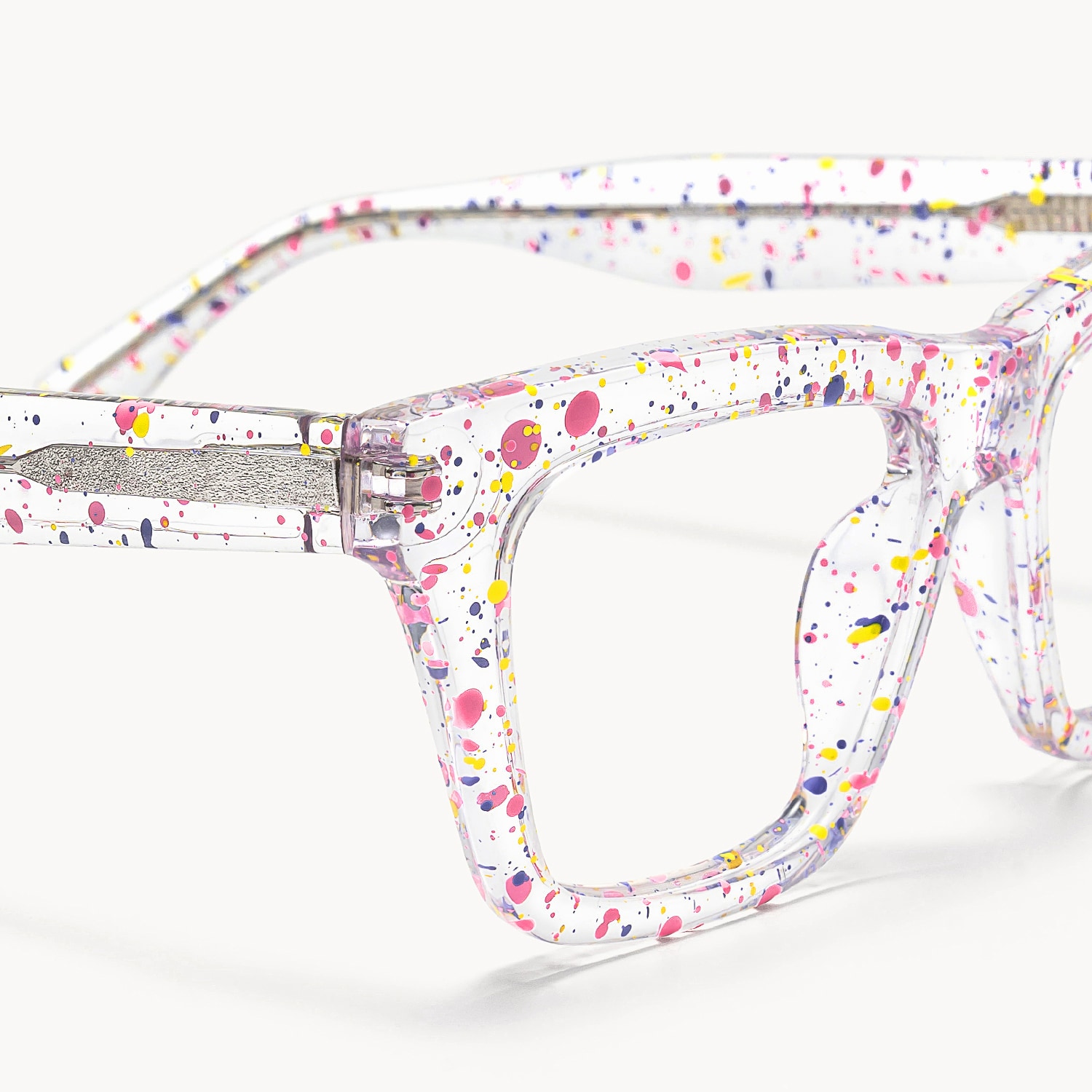Drip - Rectangle Transparent Eyeglasses