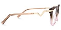 Natala - Rectangle Brown Eyeglasses | Vooglam 