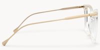 Hilary Clear Butterfly Prescription Glasses | Vooglam Side View