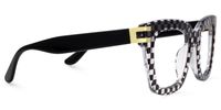 Anjelica - Distinctive Square Patterned Glasses | Vooglam 