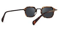 Delaware - Square Tortoise Sunglasses | Vooglam Side View