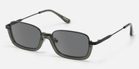 Basel - Rectangle Black Sunglasses