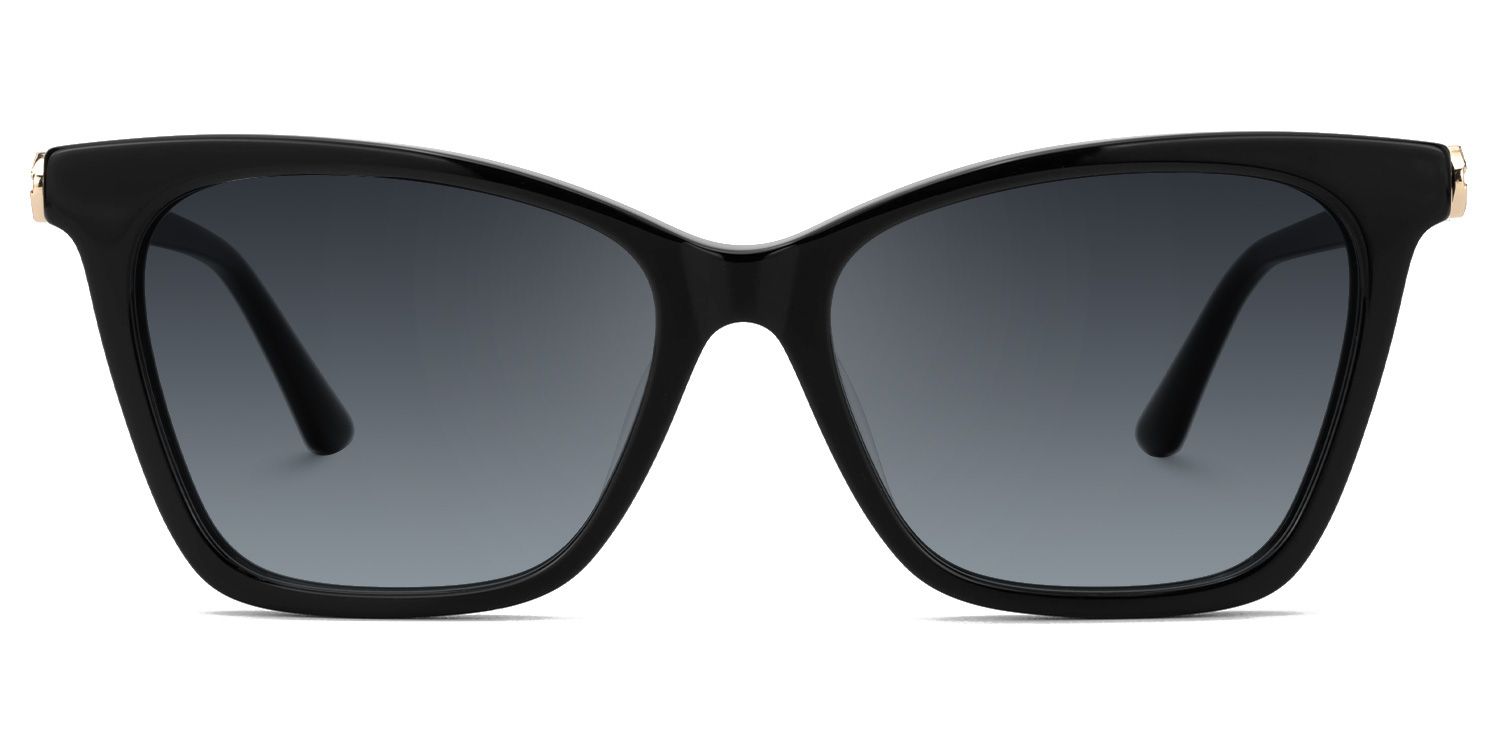 Kabili - Butterfly Black Sunglasses | Vooglam Angle View