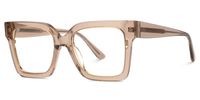 Ibrahim - Square Champagne Eyeglasses