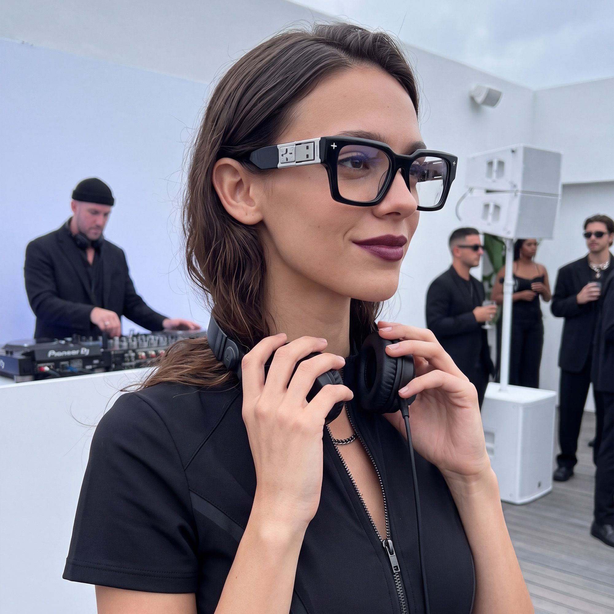 Vooglam Street Style in Real Life: The Programmer - Chunky Silver USB Glasses by Vooglam
