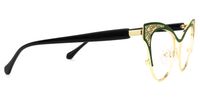 Callista - Cat Eye Green/Gold Eyeglasses | Vooglam 