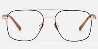 York - Aviator Two-tone Eyeglasses | Vooglam Angle View