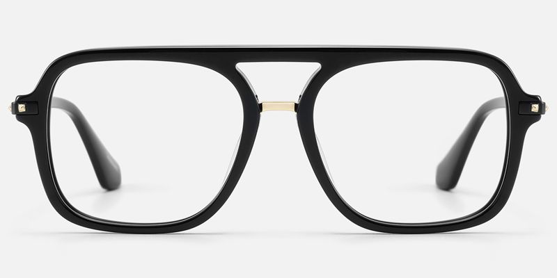 Marfa - Aviator Black Eyeglasses