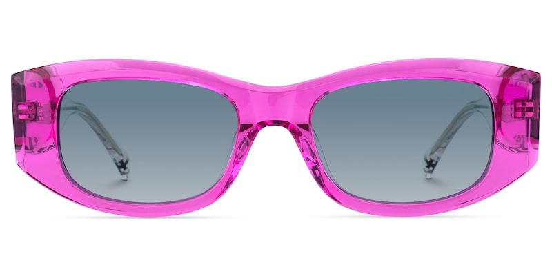 Banksy - Rectangle Purple Sunglasses