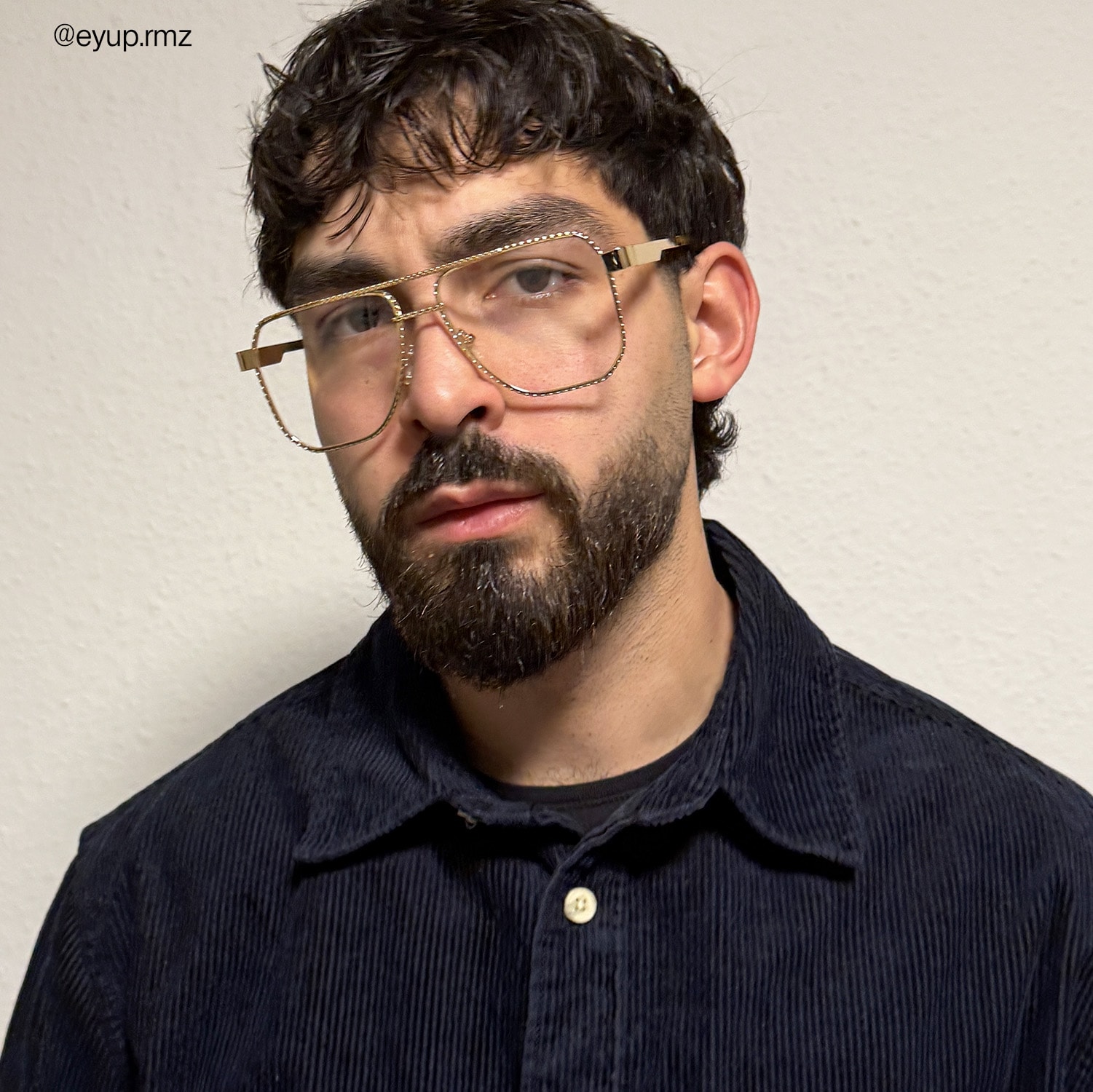 Fidelina - Aviator Gold Eyeglasses