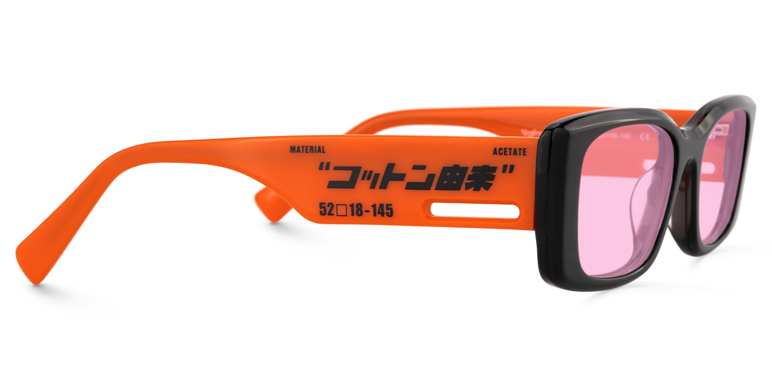 Horizon - Rectangle Black Sunglasses